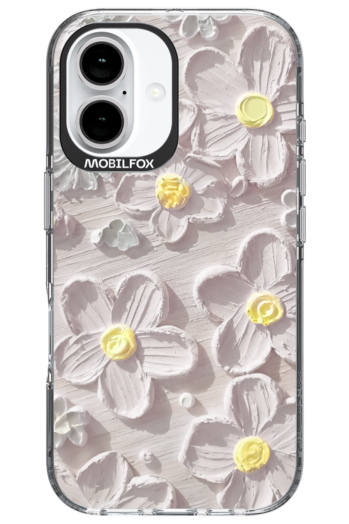 White Flowers - Apple iPhone 16