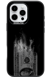 Money Burn B&W - Apple iPhone 16 Pro Max