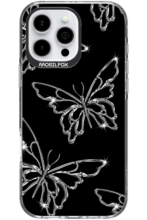 Silver Butterfly 2.0 - Apple iPhone 16 Pro Max