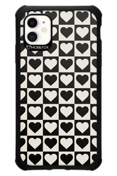 Checkered Heart - Apple iPhone 11