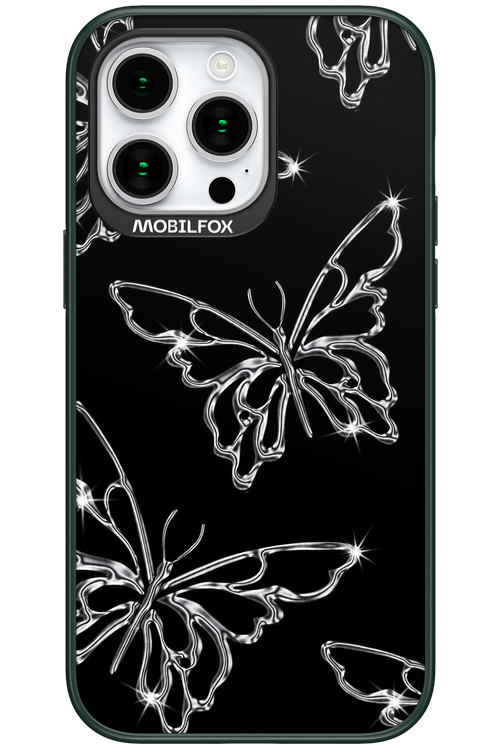 Silver Butterfly 2.0 - Apple iPhone 15 Pro Max