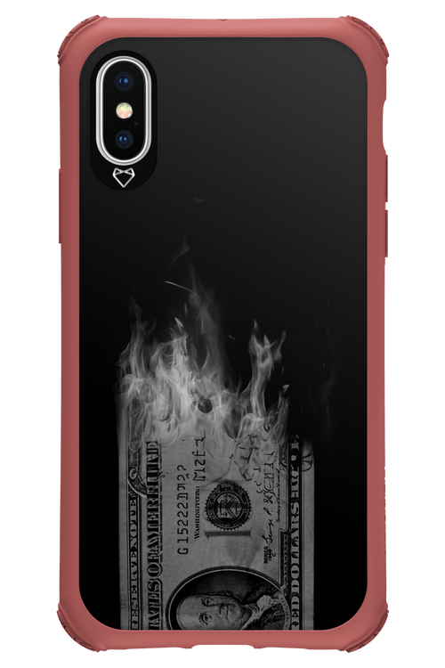 Money Burn B&W 2.0 - Apple iPhone X