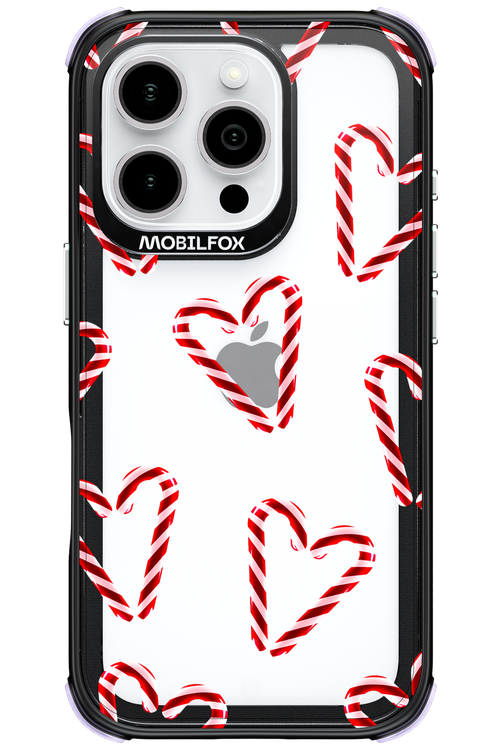 Candy Cane Hearts - Apple iPhone 16 Pro