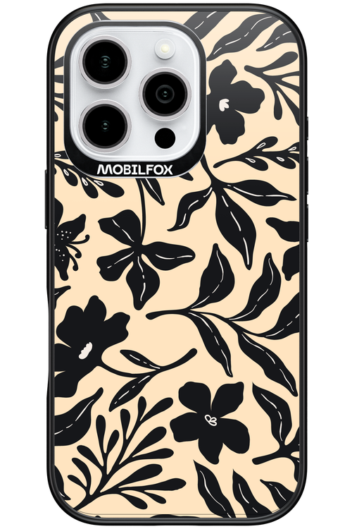 Black Flowers 2.0 - Apple iPhone 16 Pro