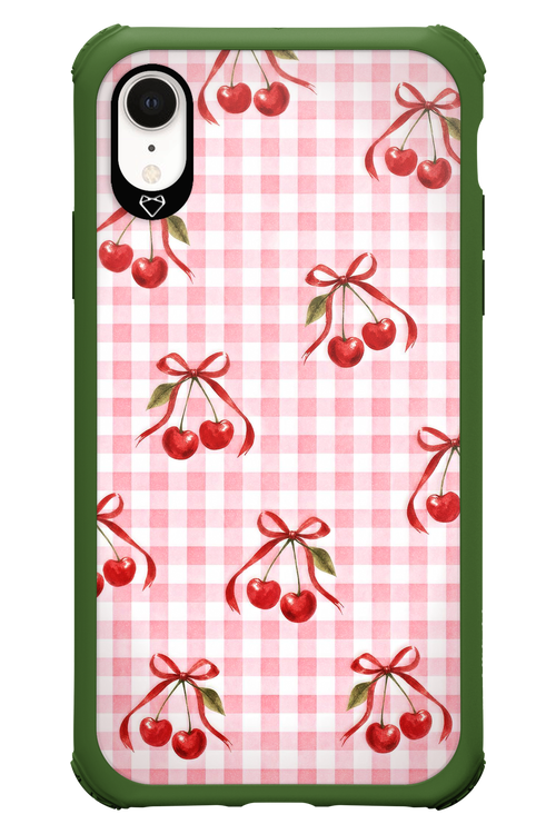 Pink Cherry Checked 2.0 - Apple iPhone XR