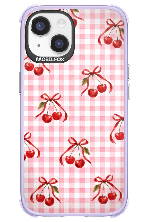 Pink Cherry Checked 2.0 - Apple iPhone 14