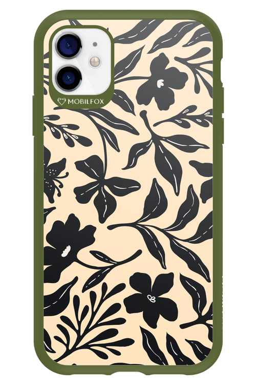 Black Flowers 2.0 - Apple iPhone 11