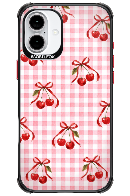 Pink Cherry Checked 2.0 - Apple iPhone 16 Plus