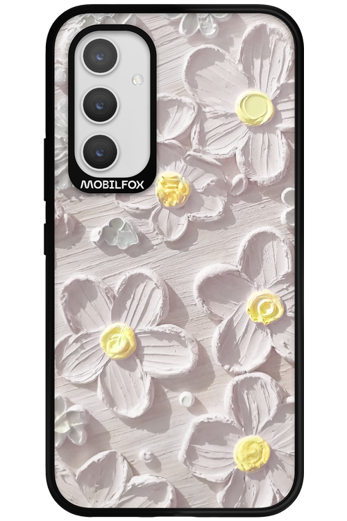 White Flowers - Samsung Galaxy A54