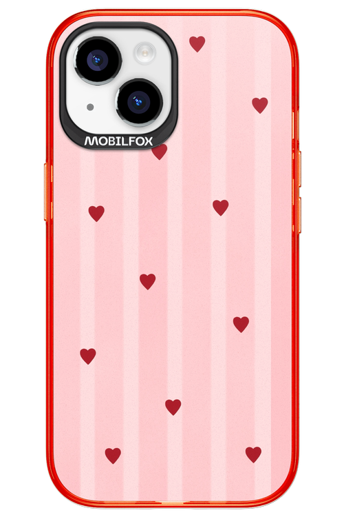 Red Little Hearts 2.0 - Apple iPhone 15