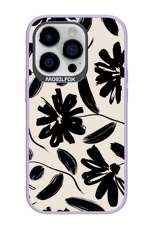 Monochrome Flowerss 2.0 - Apple iPhone 14 Pro