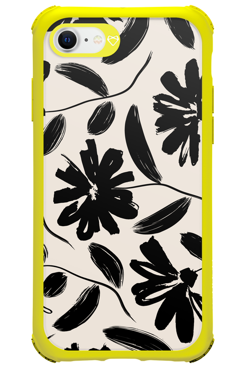 Monochrome Flowerss 2.0 - Apple iPhone 7