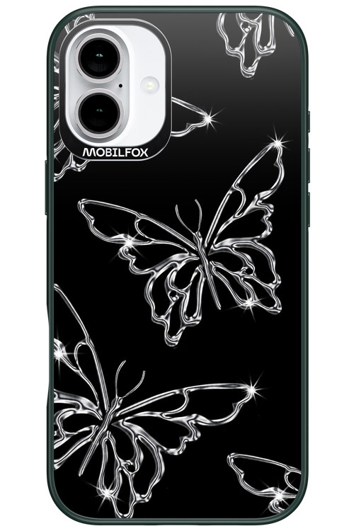 Silver Butterfly 2.0 - Apple iPhone 16 Plus