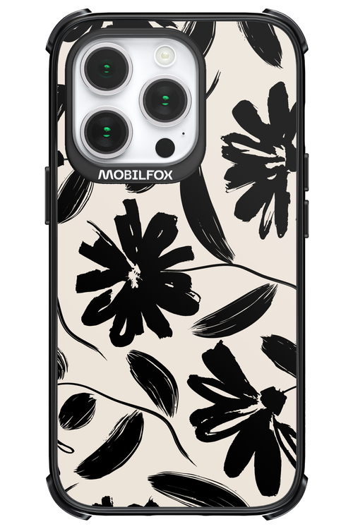 Monochrome Flowerss 2.0 - Apple iPhone 14 Pro