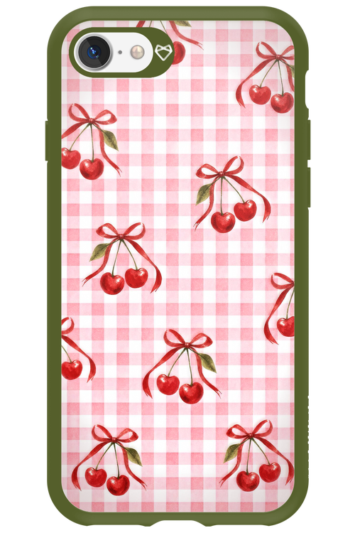 Pink Cherry Checked 2.0 - Apple iPhone 7