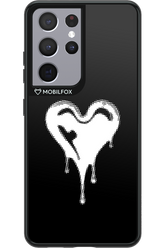 Heart Black - Samsung Galaxy S21 Ultra