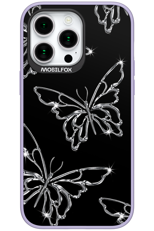 Silver Butterfly 2.0 - Apple iPhone 15 Pro Max
