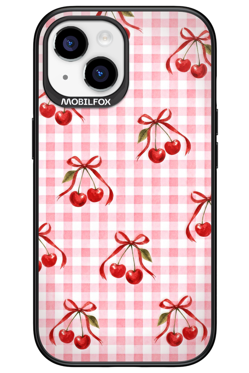 Pink Cherry Checked 2.0 - Apple iPhone 15