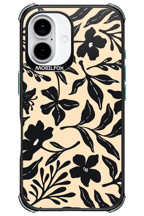 Black Flowers 2.0 - Apple iPhone 16