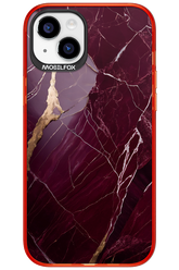 Burgundy Marble - Apple iPhone 15 Plus