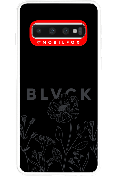 Black Flowers - Samsung Galaxy S10