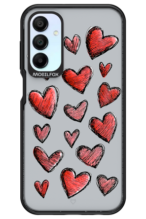 Red Love Transparent 2.0 - Samsung Galaxy A15
