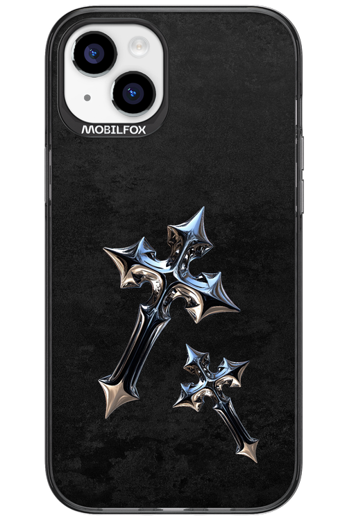Chrome Crosses 2.0 - Apple iPhone 15 Plus