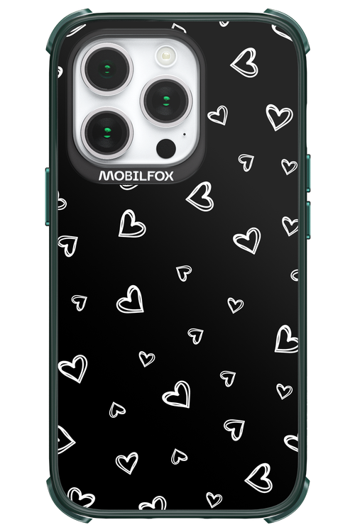 Monochrome Hearts 2.0 - Apple iPhone 14 Pro