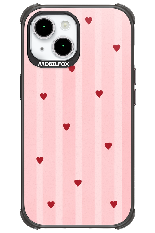 Red Little Hearts 2.0 - Apple iPhone 15