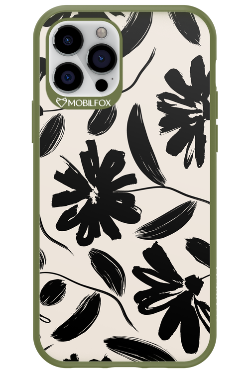 Monochrome Flowerss 2.0 - Apple iPhone 12 Pro