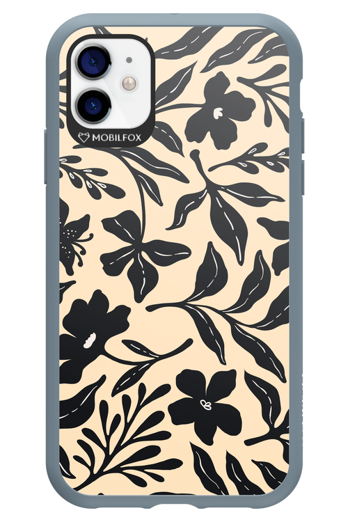 Black Flowers 2.0 - Apple iPhone 11