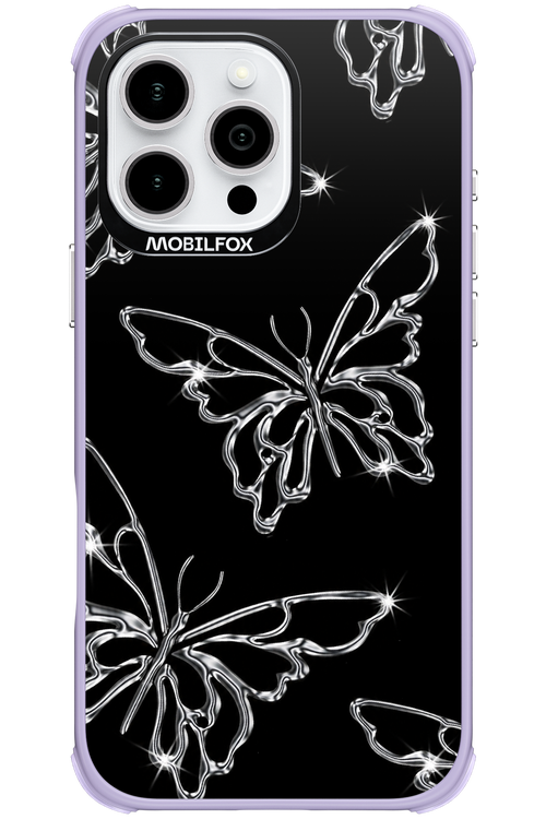 Silver Butterfly 2.0 - Apple iPhone 16 Pro Max
