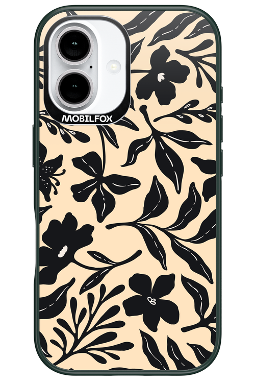 Black Flowers 2.0 - Apple iPhone 16