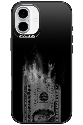 Money Burn B&W 2.0 - Apple iPhone 16 Plus