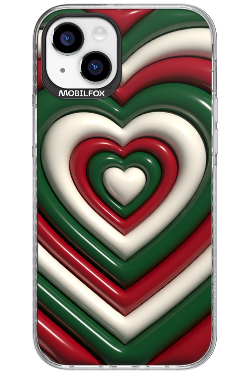 XMAS Hearts - Apple iPhone 15 Plus