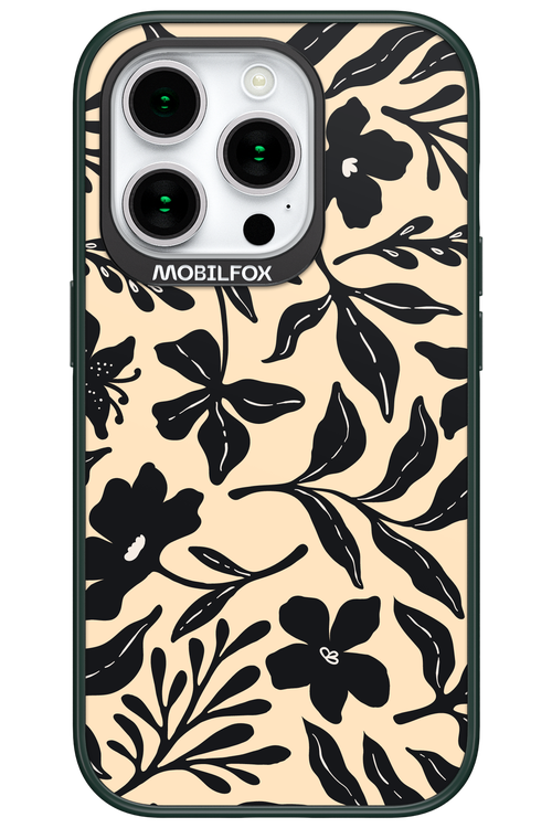 Black Flowers 2.0 - Apple iPhone 15 Pro