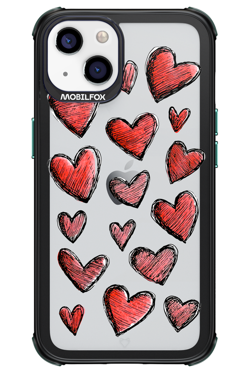 Red Love Transparent 2.0 - Apple iPhone 13