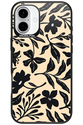 Black Flowers 2.0 - Apple iPhone 16 Plus