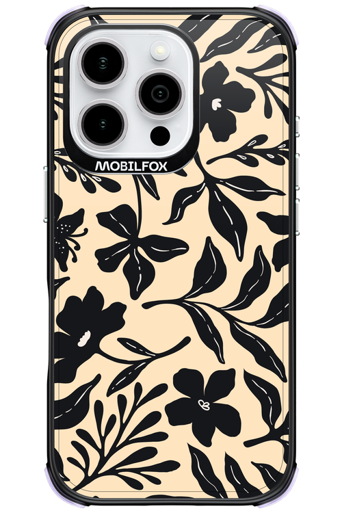 Black Flowers 2.0 - Apple iPhone 16 Pro