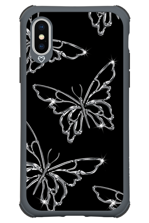 Silver Butterfly 2.0 - Apple iPhone XS