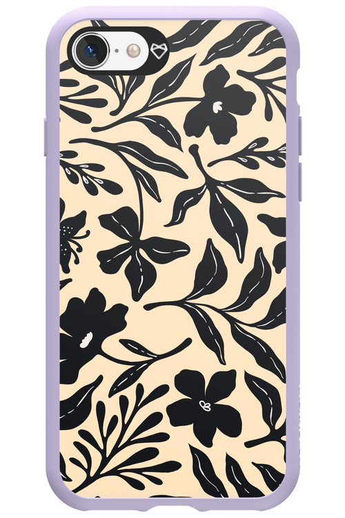 Black Flowers 2.0 - Apple iPhone SE 2022