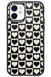 Checkered Heart - Apple iPhone 12