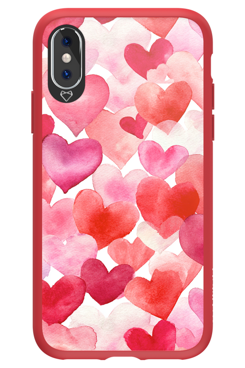 Water Painted Heart 2.0 - Apple iPhone XS