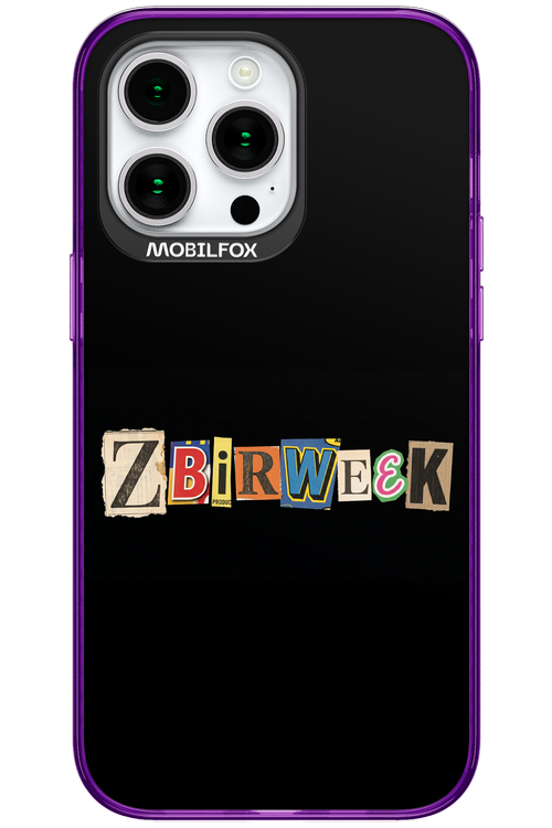 Zbirweek (black) 2.0 - Apple iPhone 15 Pro Max