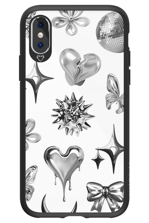 Silver Zone Transparent - Apple iPhone XS