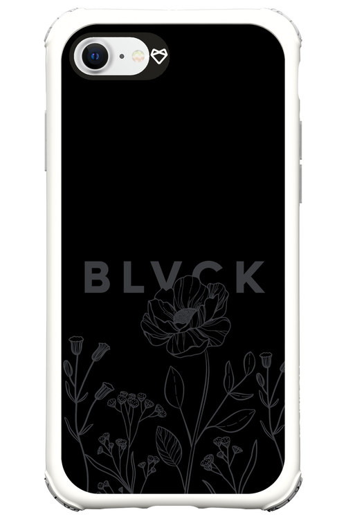 Black Flowers - Apple iPhone 7