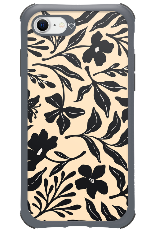 Black Flowers 2.0 - Apple iPhone SE 2022