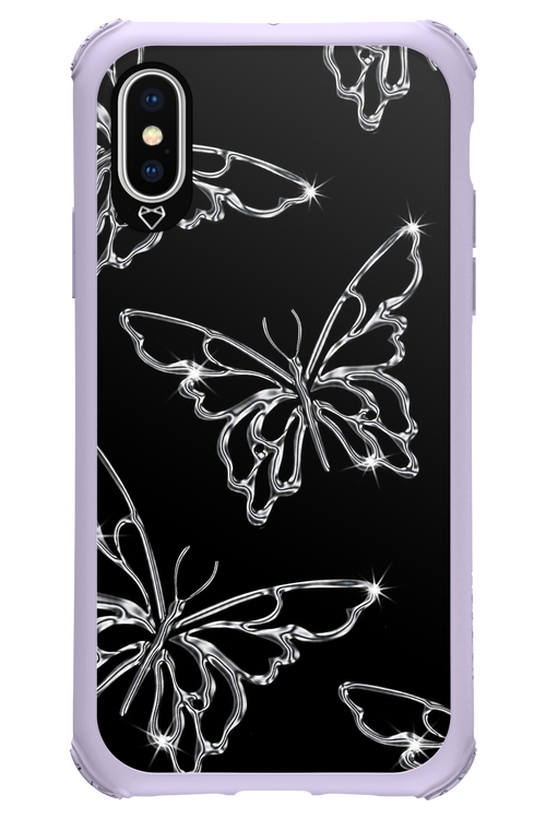 Silver Butterfly 2.0 - Apple iPhone X