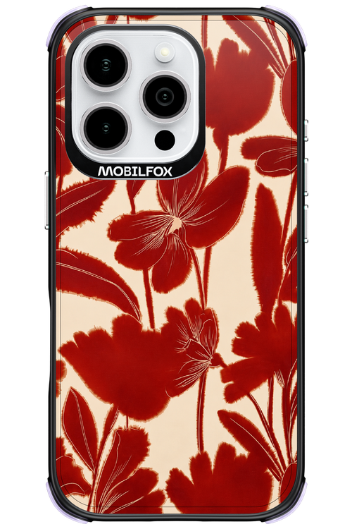 Burgundy Flowers 2.0 - Apple iPhone 16 Pro