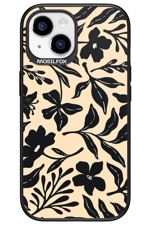 Black Flowers 2.0 - Apple iPhone 15